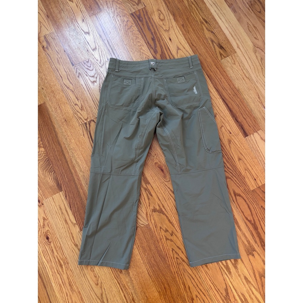 Kuhl Mens Hiking Pants Olive Green 38x30 Nylon Spandex Outdoor Trekking Trousers - Picture 10 of 10